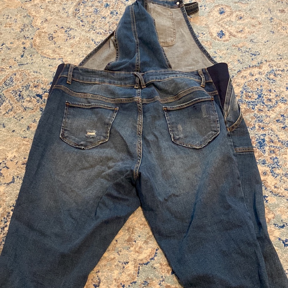 Indigo Blue Maternity Overalls - Picture 7 of 7
